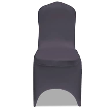 De Chaise Pcs Anthracite Housse Extensible 4 Vidaxl vOmN8ny0w
