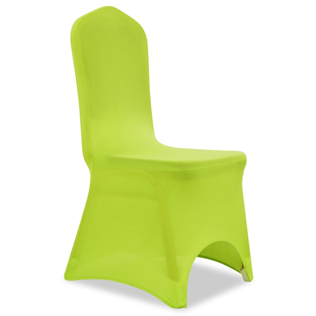 vidaXL Stoelhoes stretch 4 stuks groen afbeelding
