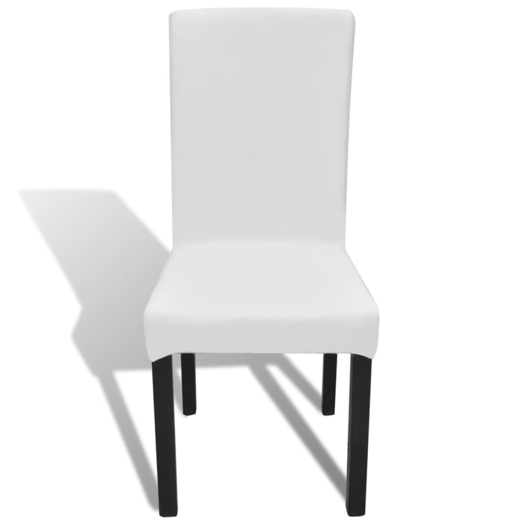 4 db fehér szabott nyújtható székszoknya 