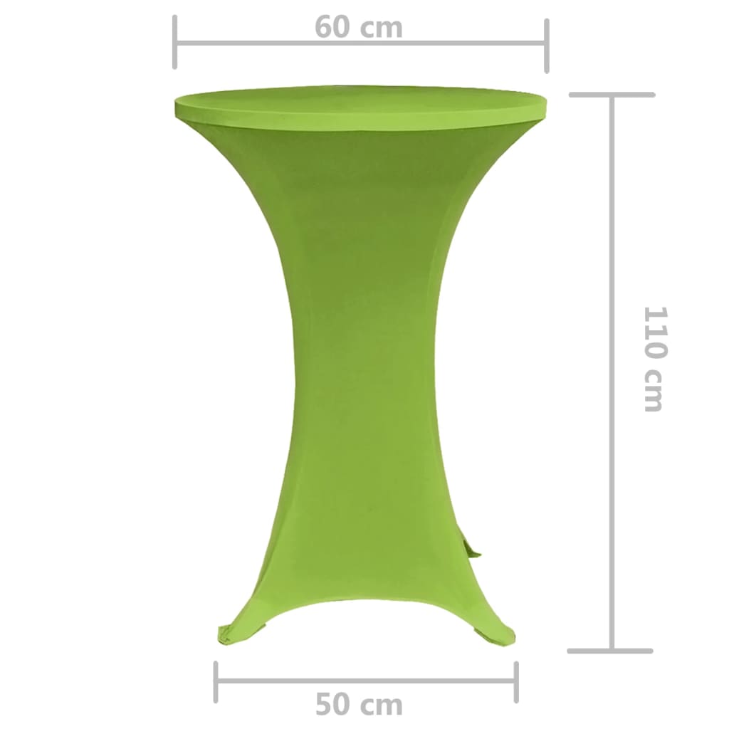 2 db nyújtható asztalterítő 60 cm Zöld 