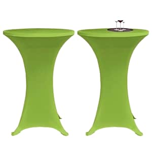 Strečový návlek na stůl 2 ks 60 cm zelený - obrázek 1