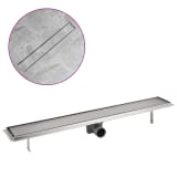 vidaXL Lineaarinen Suihkukaivo 830x140 mm Ruostumaton Teräs
