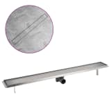 vidaXL Linear Shower Drain 1030x140 mm Stainless Steel