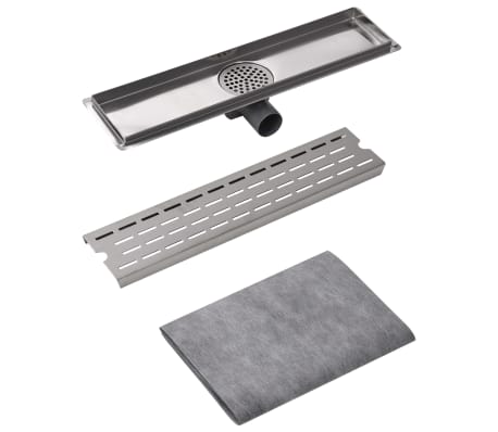 vidaXL Lineær Dusjavløp Linje 530x140 mm Rustfritt stål