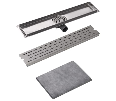 vidaXL pailgas du&scaron;o latakas, nerūdijančio plieno, 630x140 mm