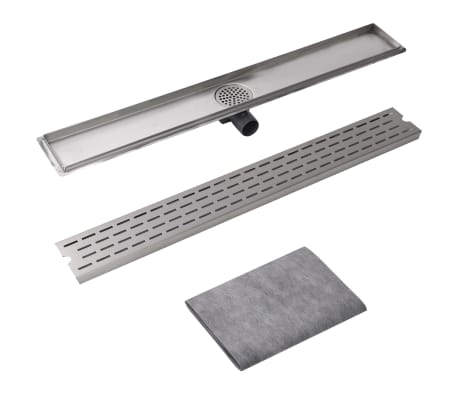 vidaXL Kanaleta za tuš 930x140 mm nerjaveče jeklo