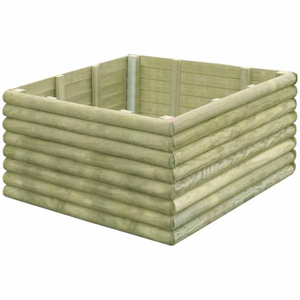 vidaXL aia taimelava 106 x 106 x 48 cm immutatud m&auml;nnipuidust