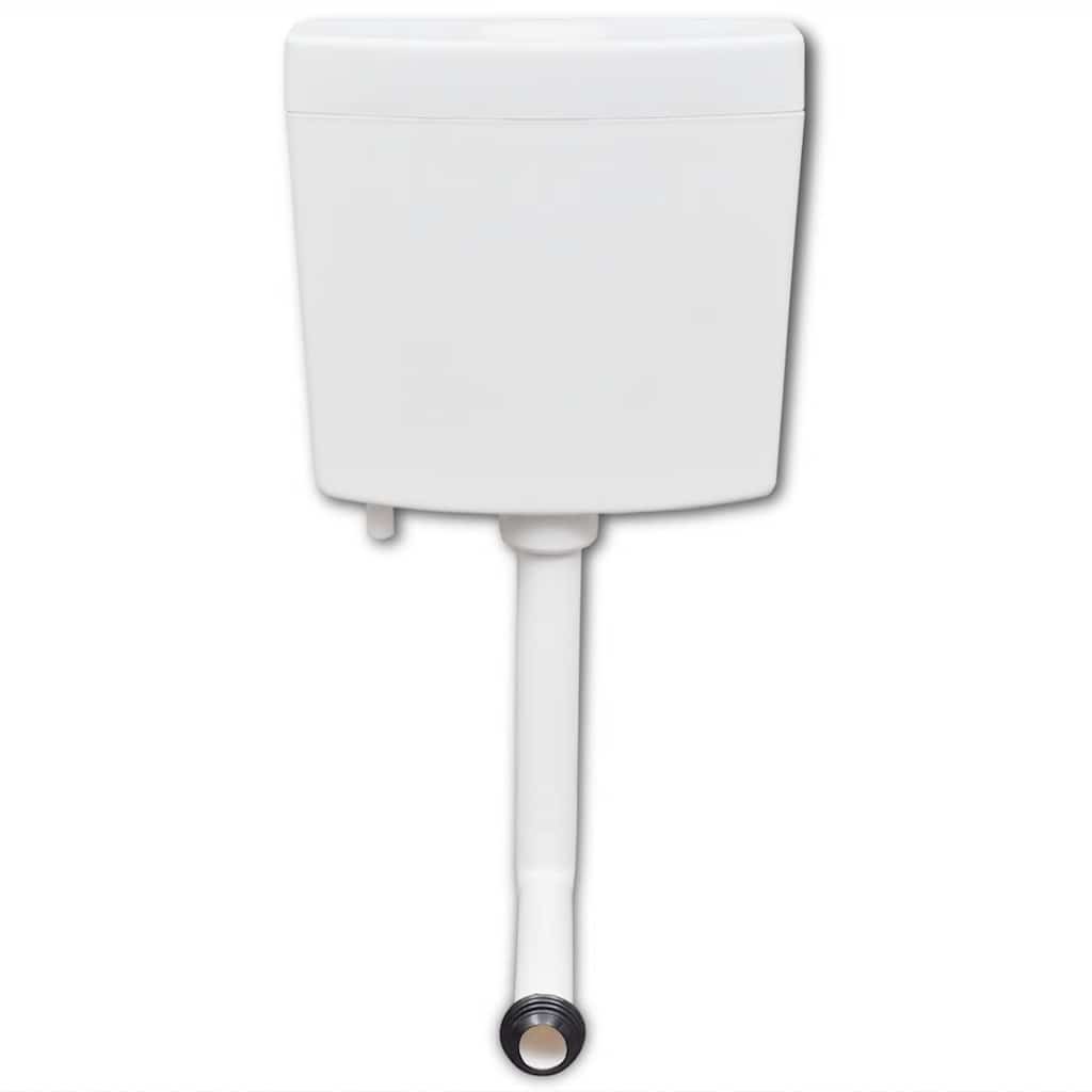 vidaXL WC nádržka so spodným prívodom vody 3/6 l, biela