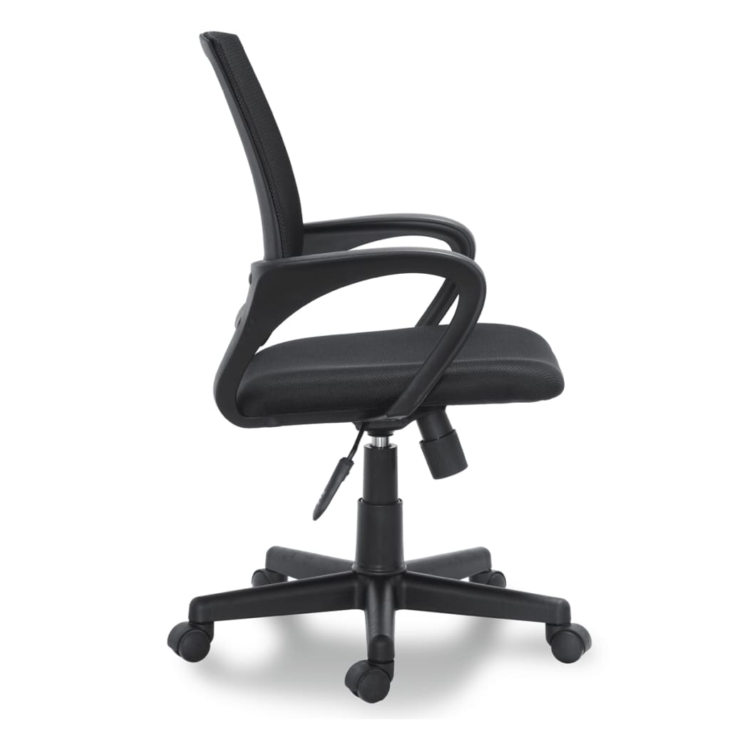 vidaXL Office Chair Plastic Black 35.4"-39.8"
