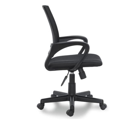 vidaXL Office Chair Plastic Black 35.4"-39.8"