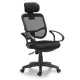 vidaXL Office Chair Plastic Black 41.7"-46.5"
