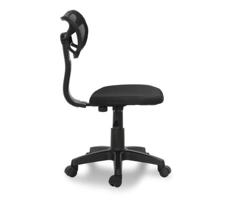 vidaXL Office Chair Plastic Black 30.3"-35"