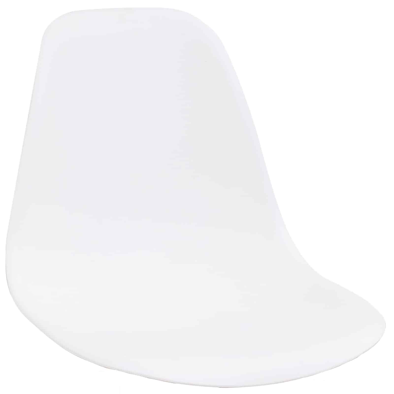 Стул сиденье 4 шт белый 39 x 39 x 46.5 см пластик