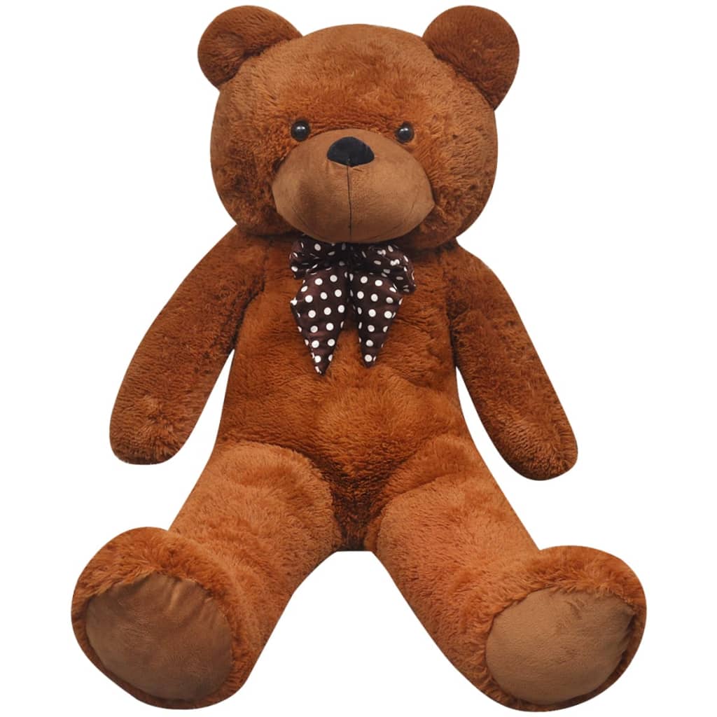 vidaXL Knuffelbeest teddybeer 260 cm pluche bruin