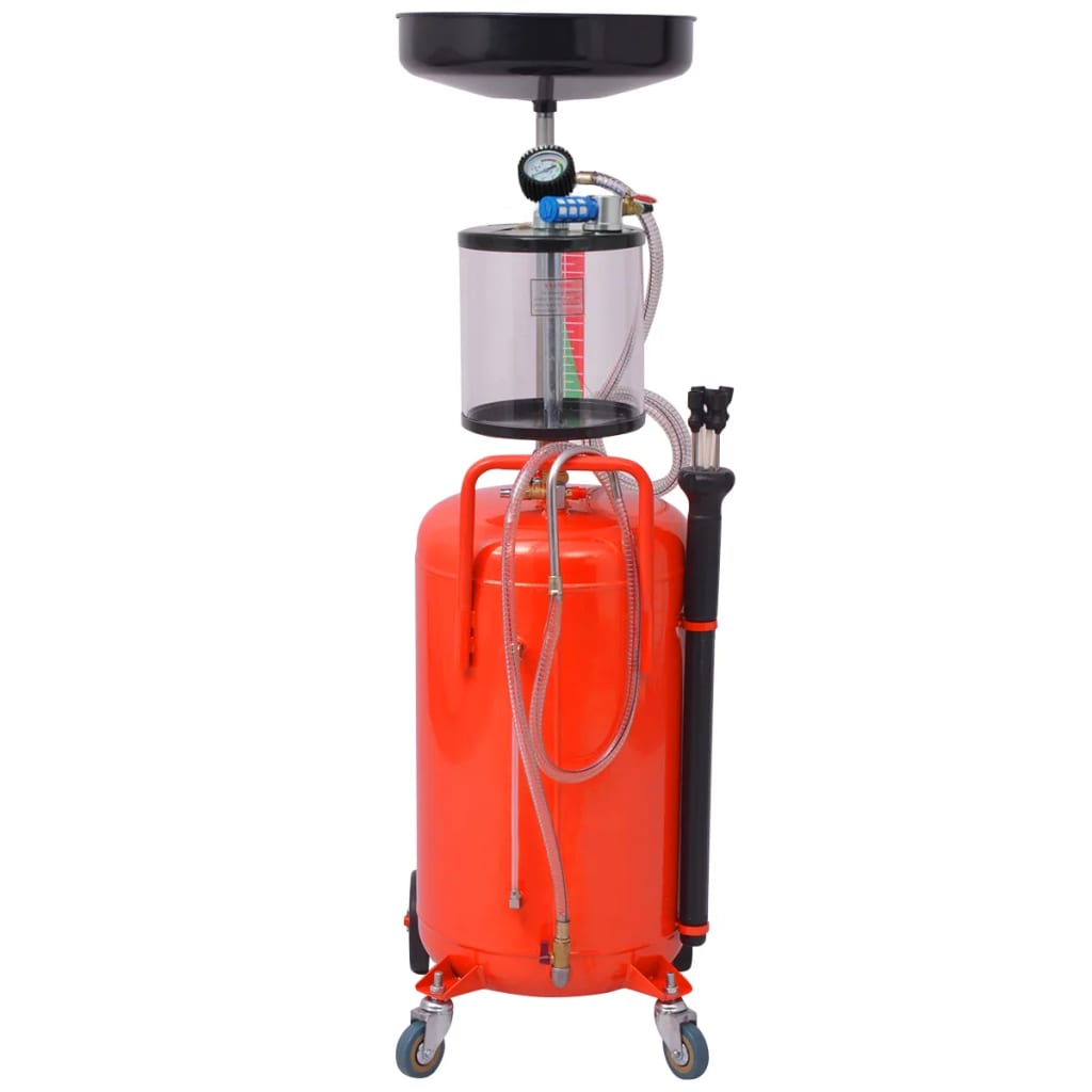 

vidaXL Olie opvangtank 70 L staal rood