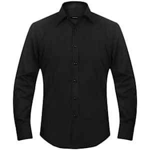 vidaXL Vyriški kostiumo marškiniai, dydis S, juodi