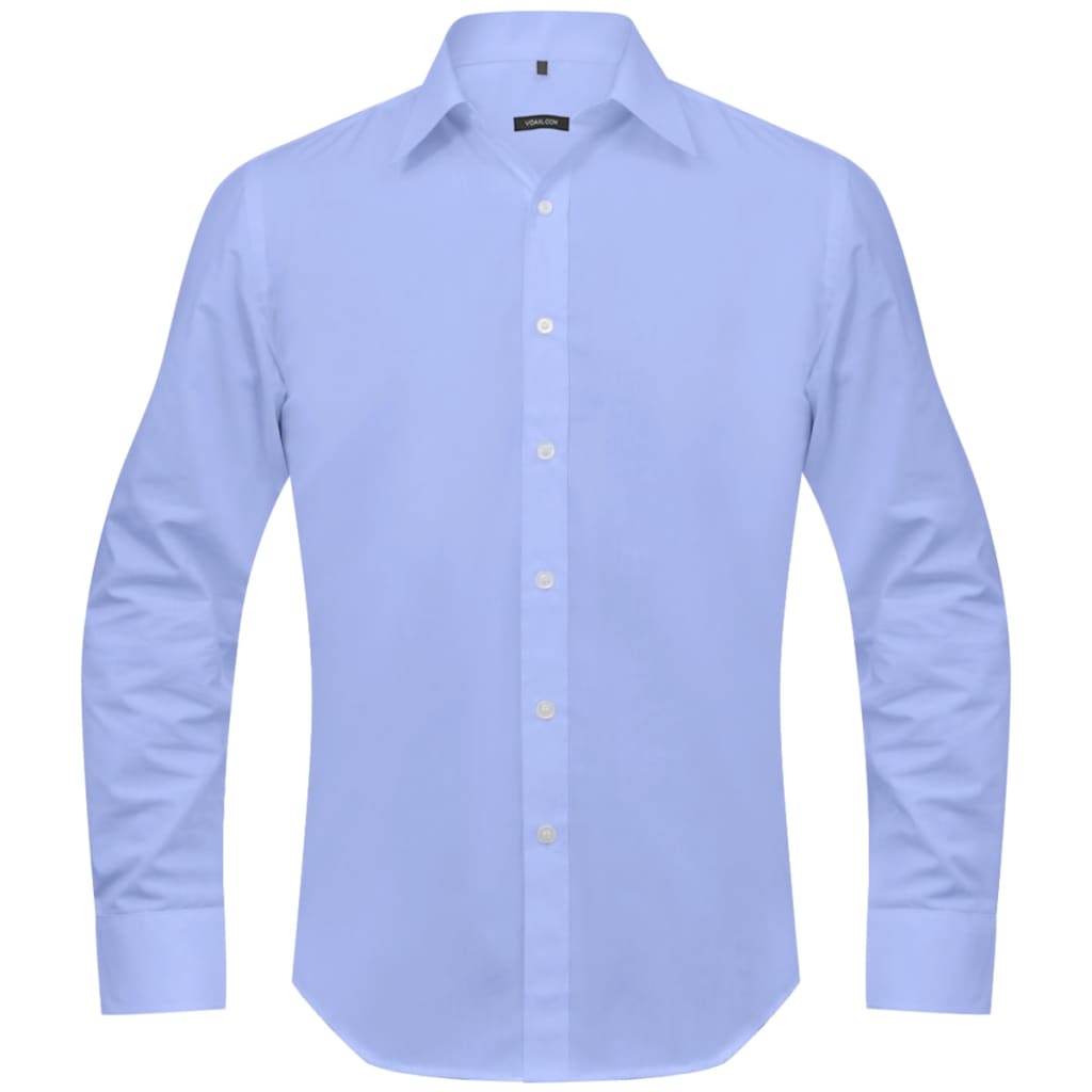 vidaXL Camisa de negócios p/ homem, azul claro, M