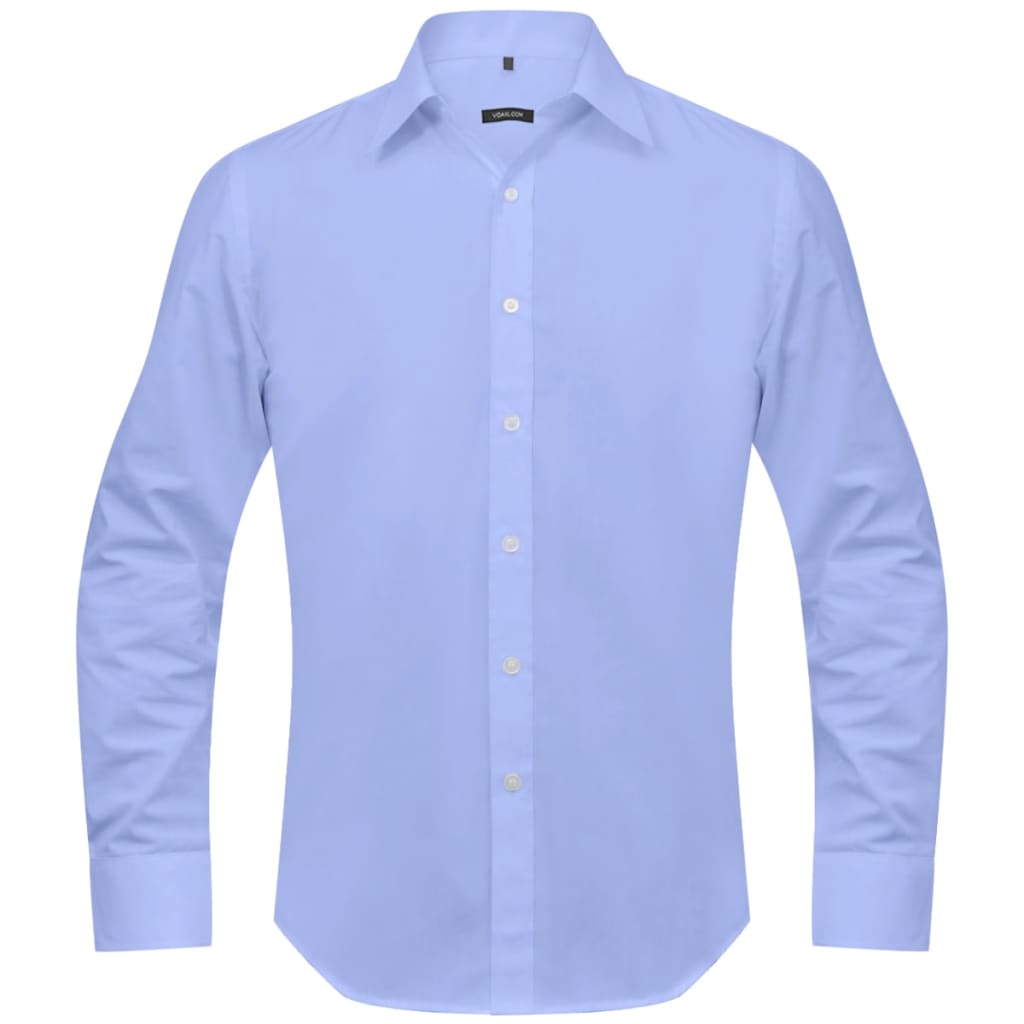 vidaXL Camisa de vestir de hombre talla XL azul claro