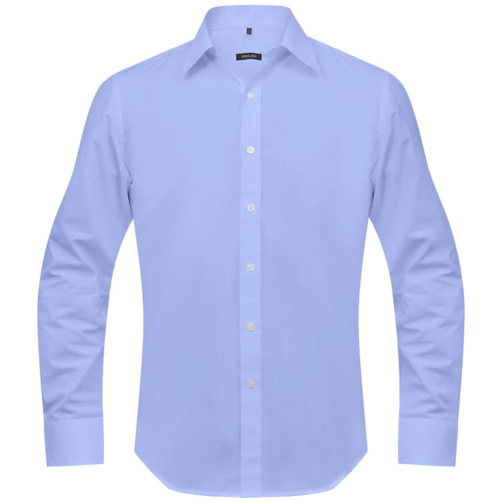 vidaXL Men's Business Shirt Size XXL Light Blue