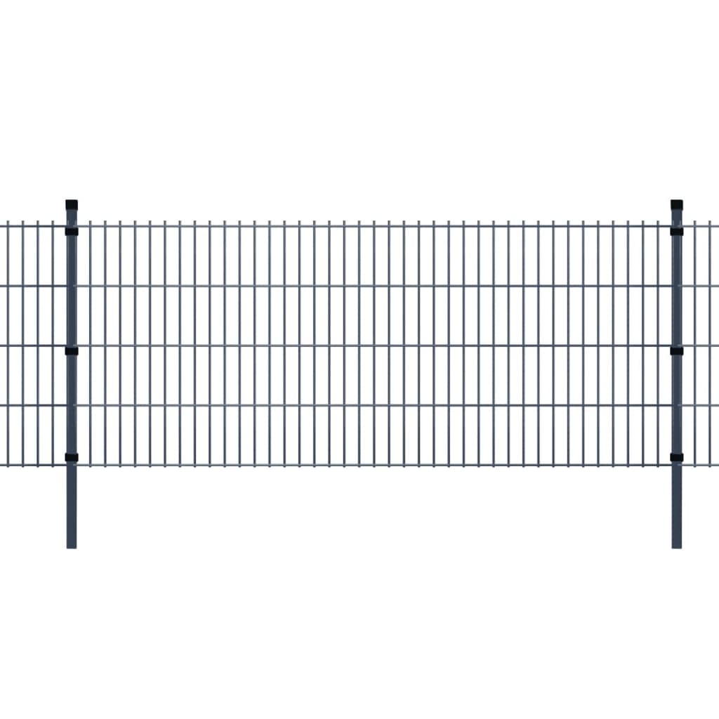 2D Puutarhan Aitapaneelit & Tolpat 2008×1430 mm 50 m Harmaa