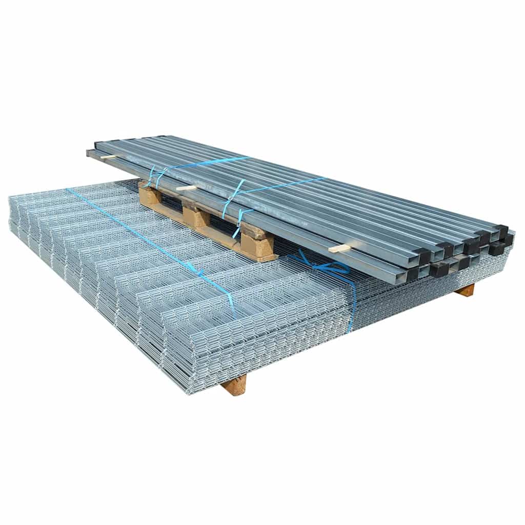 VidaXL - vidaXL Dubbelstaafmat 2008 x 1630 mm 2 m zilver 1 stuks VidaXL - vidaXL Dubbelstaafmat 2008 x 1630 mm 2 m zilver 1 stuks