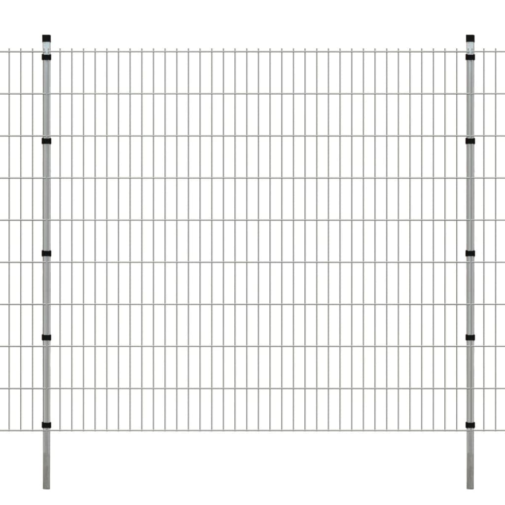 vidaXL 2D Puutarhan Aitapaneelit & Tolpat 2008×1830 cm 10 m Hopea