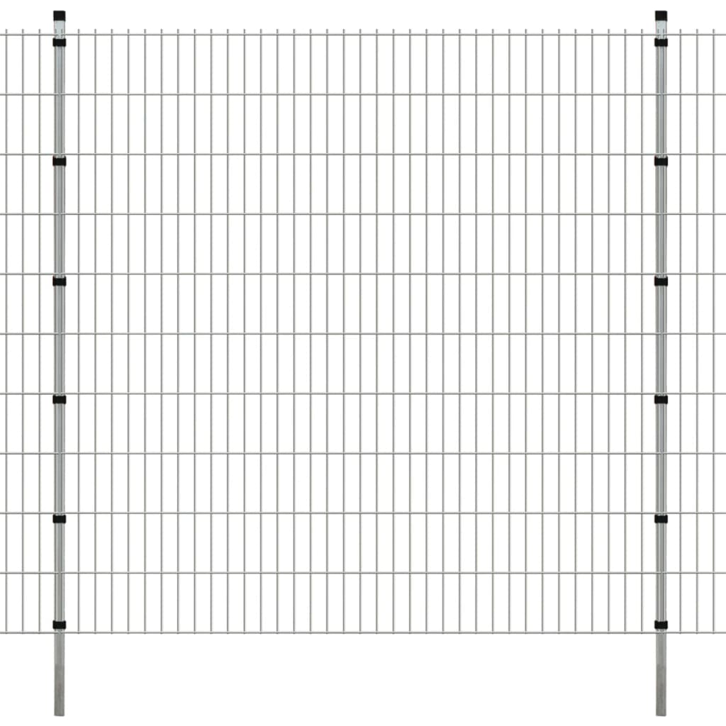 vidaXL 2D Puutarhan Aitapaneelit & Tolpat 2008×2030 mm 50 m Hopea