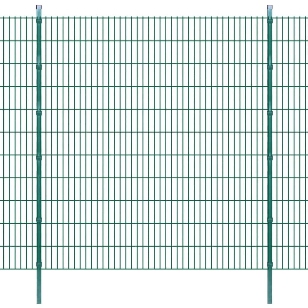 vidaXL 2D Puutarhan Aitapaneelit & Tolpat 2008×2230 mm 40 m Vihreä