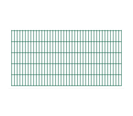 vidaXL Doppelstabmattenzaun 2008x1030 mm 4 m Grün zum Schnäppchenpreis