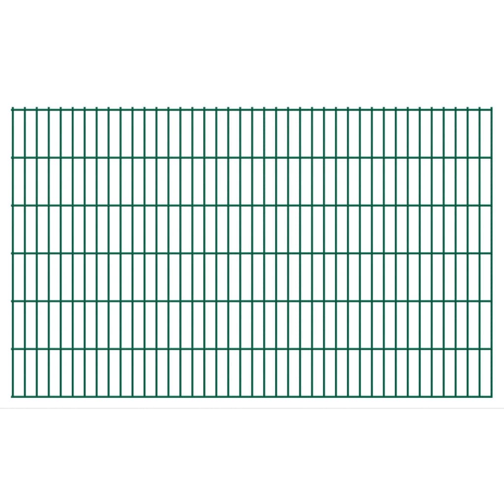 2D Gartenzaun-Elemente 2,008x1,23 m Gesamtlänge 4 m Grün