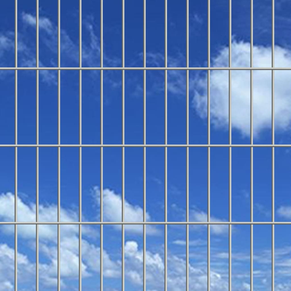 VidaXL - vidaXL Dubbelstaafmatten 2008 x 2230 mm 21 stuks (42 m) zilver