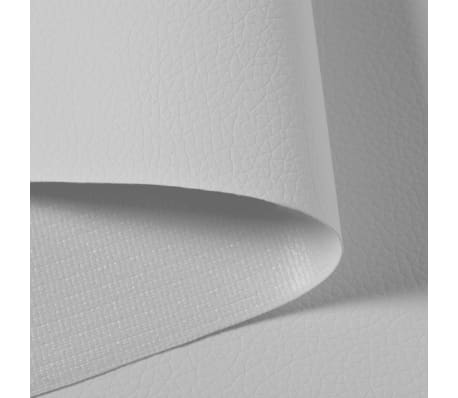 vidaXL Artificial Leather Fabric 1.4x4 m White