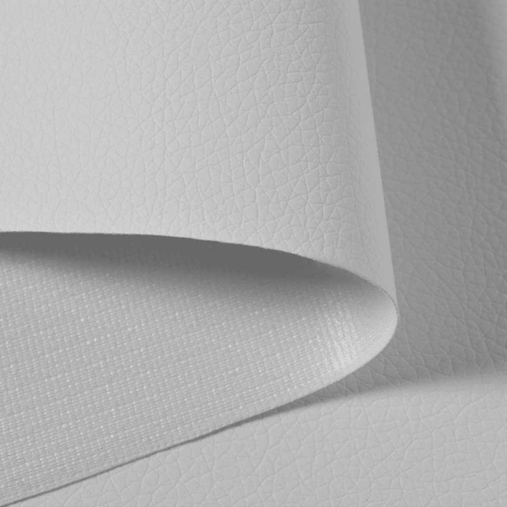 vidaXL Artificial Leather Fabric 1.4x18 m White