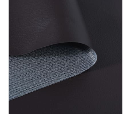 vidaXL Tecido de couro artificial 1,4x4 m castanho