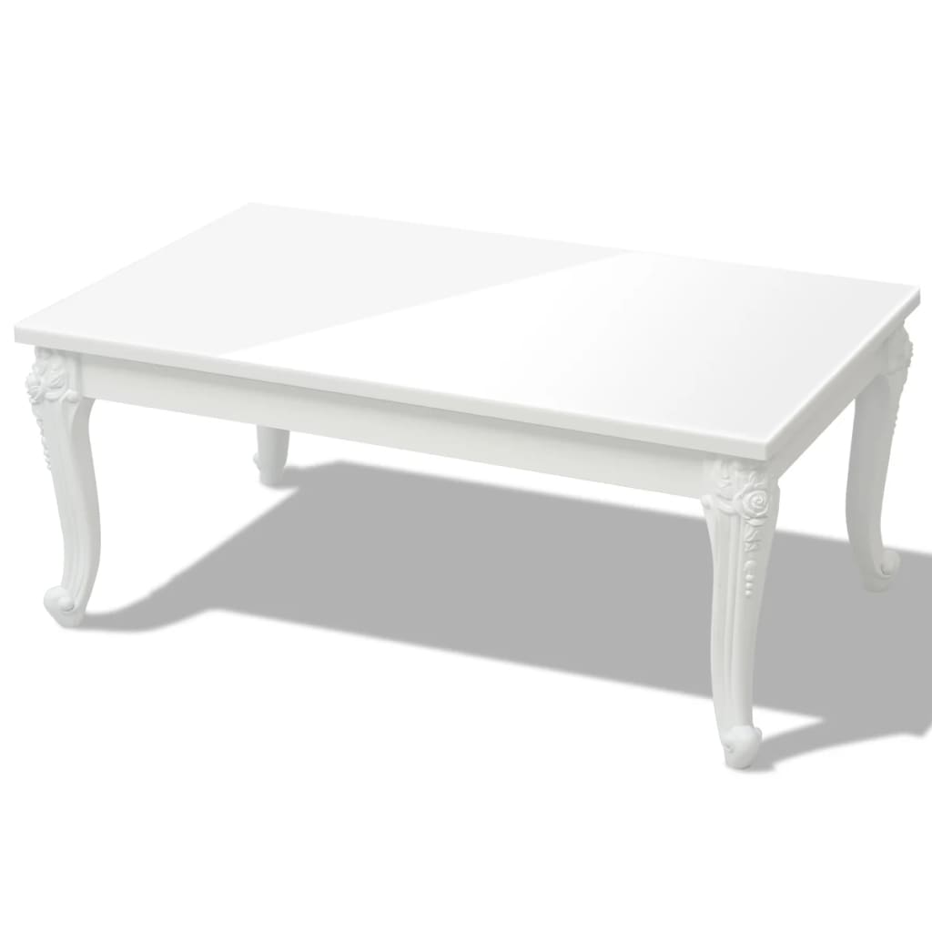 Jaar Productiviteit Ashley Furman Salontafel 100 x 60 x 42 cm hoogglans wit | Sumato