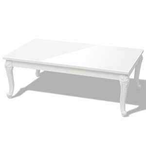 vidaXL kohvilaud 115 x 65 x 42 cm k&otilde;rgl&auml;ikega valge