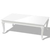 vidaXL Coffee Table 47.2"x27.6"x16.5" High Gloss White