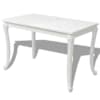 vidaXL s&ouml;&ouml;gilaud 116 x 66 x 76 cm k&otilde;rgl&auml;ikega valge