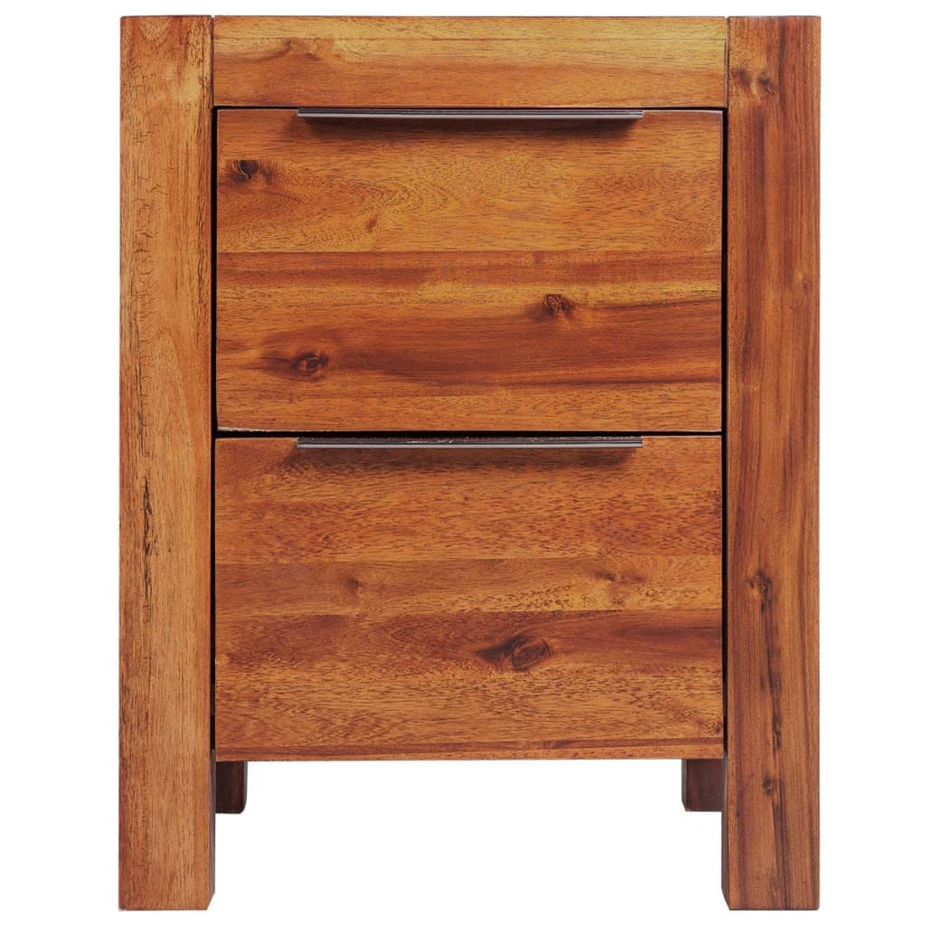 

vidaXL Nachtkastje 45x42x58cm massief acaciahout bruin