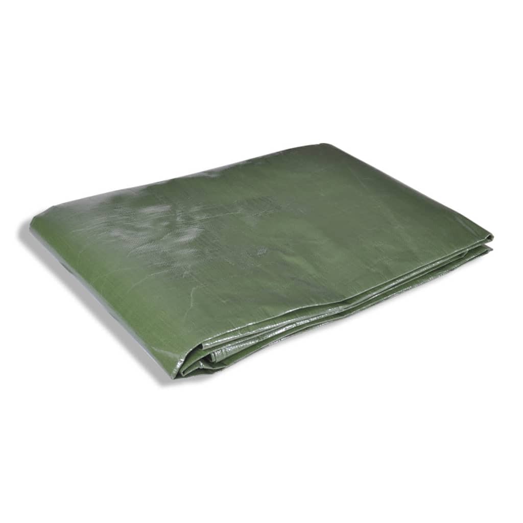 vidaXL Rain Cover 2x10 m PE 210 g/m² Green and Blue