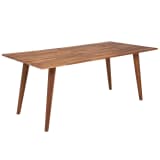 vidaXL Solid Acacia Wooden Dining Table Brown