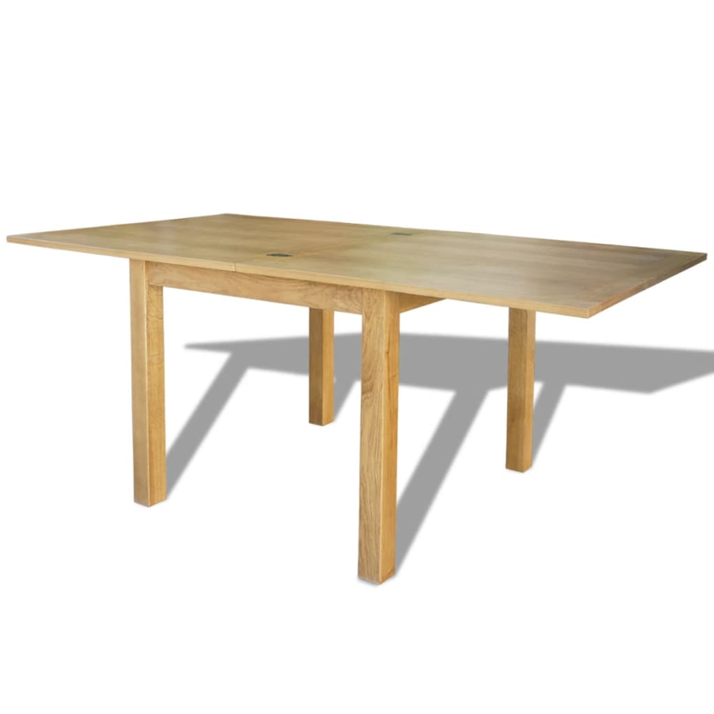 

vidaXL Tafel verlengbaar 85x85x75 cm massief eikenhout