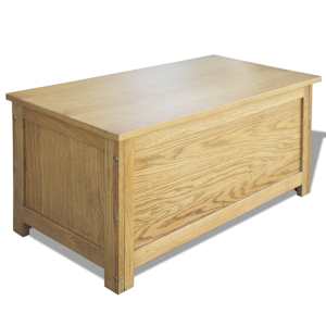 Úložný box 90 x 45 x 45 cm masivní dubové dřevo