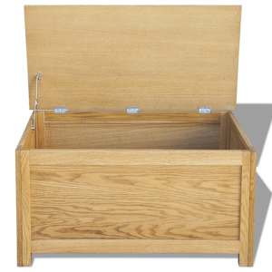 Úložný box 90 x 45 x 45 cm masivní dubové dřevo - obrázek 2