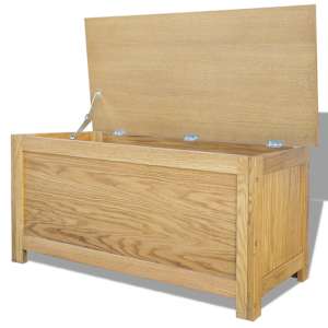 Úložný box 90 x 45 x 45 cm masivní dubové dřevo - obrázek 3