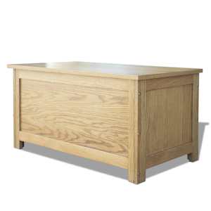 Úložný box 90 x 45 x 45 cm masivní dubové dřevo - obrázek 4