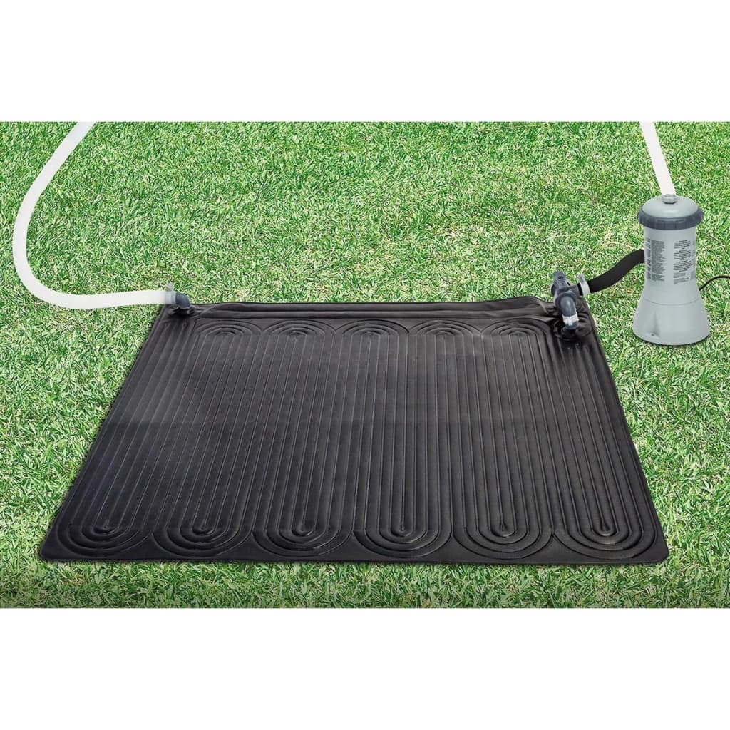 Intex Tapis solaire chauffant PVC 1,2x1,2 m Noir 28685