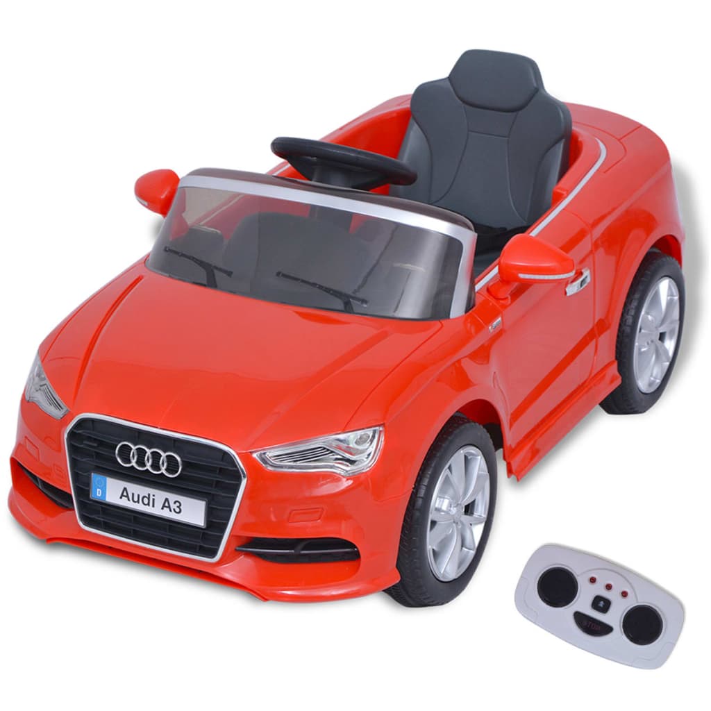 vidaXL Mașină electrică Audi A3 cu telecomandă, roșu vidaXL