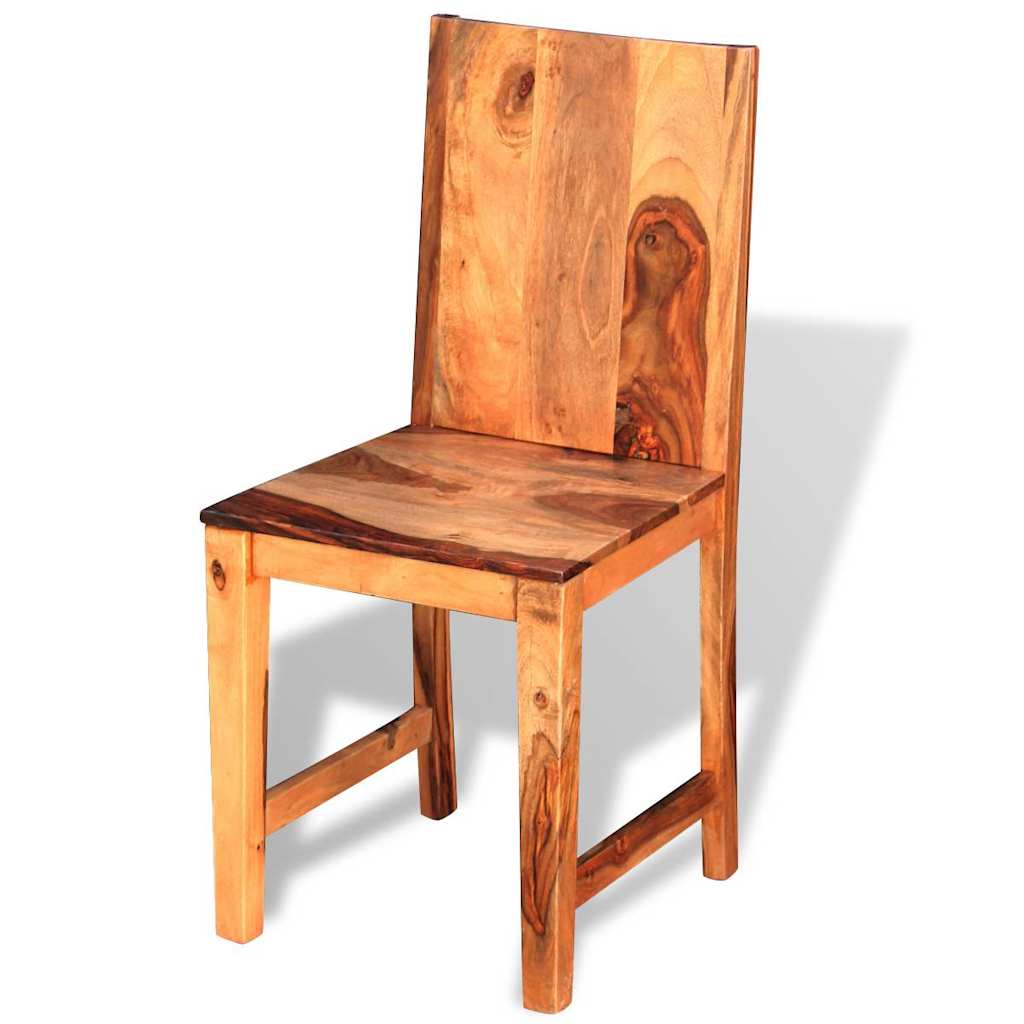 

vidaXL Eetkamerstoelen 4 st massief sheeshamhout
