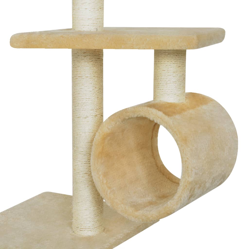 vidaXL Cat Scratching Post 260 cm Yellow